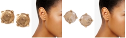 Lucky Brand Gold-Tone Bronze Crystal Stud Earrings